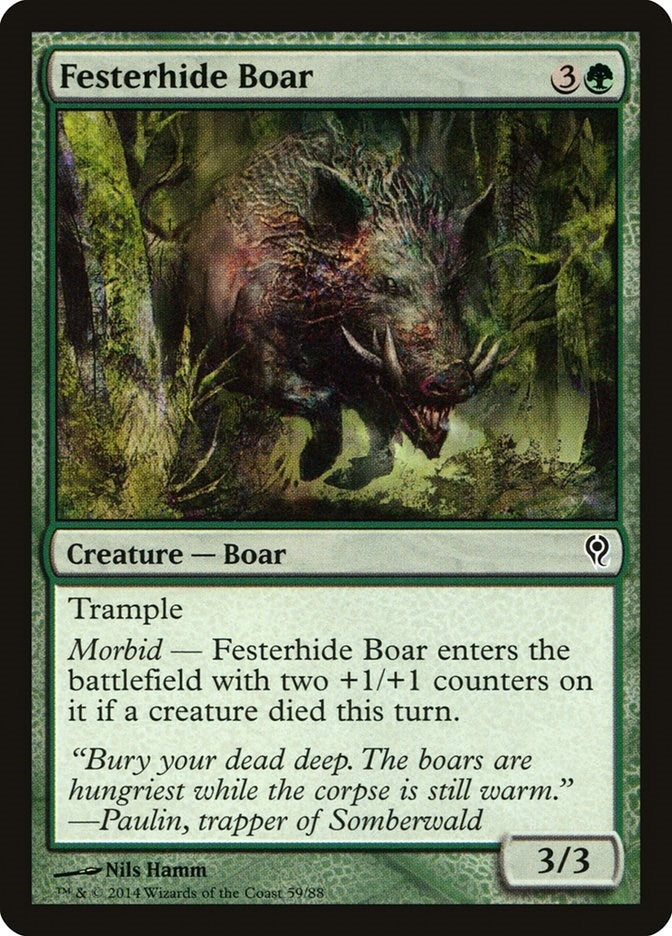 Image for Festerhide Boar (59) (DDM) - Magic: The Gathering