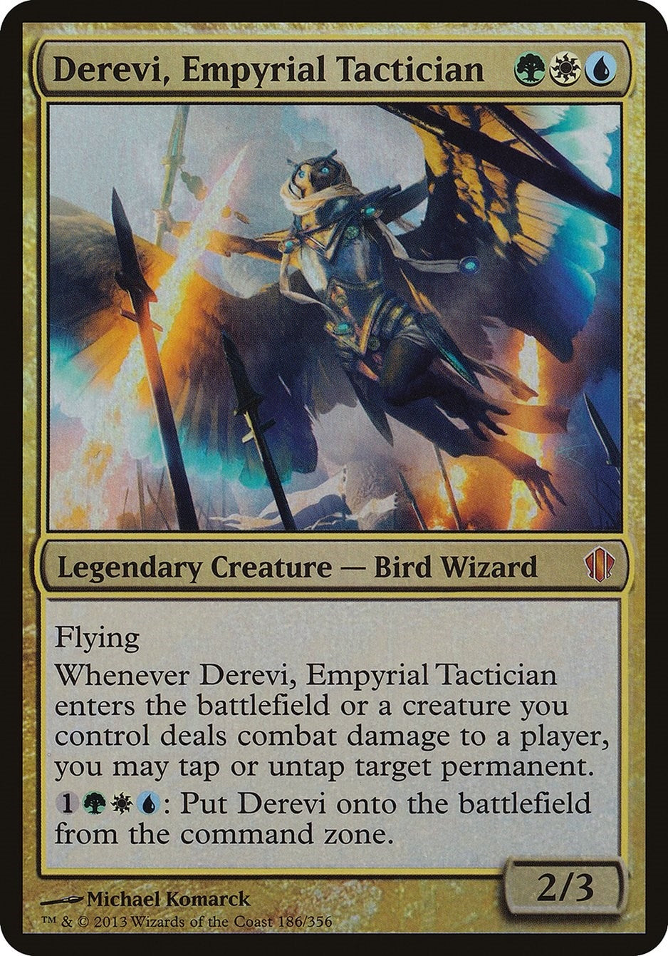 Image for Derevi, Empyrial Tactician (Commander 2013) (186) (OVER) - Magic: The Gathering