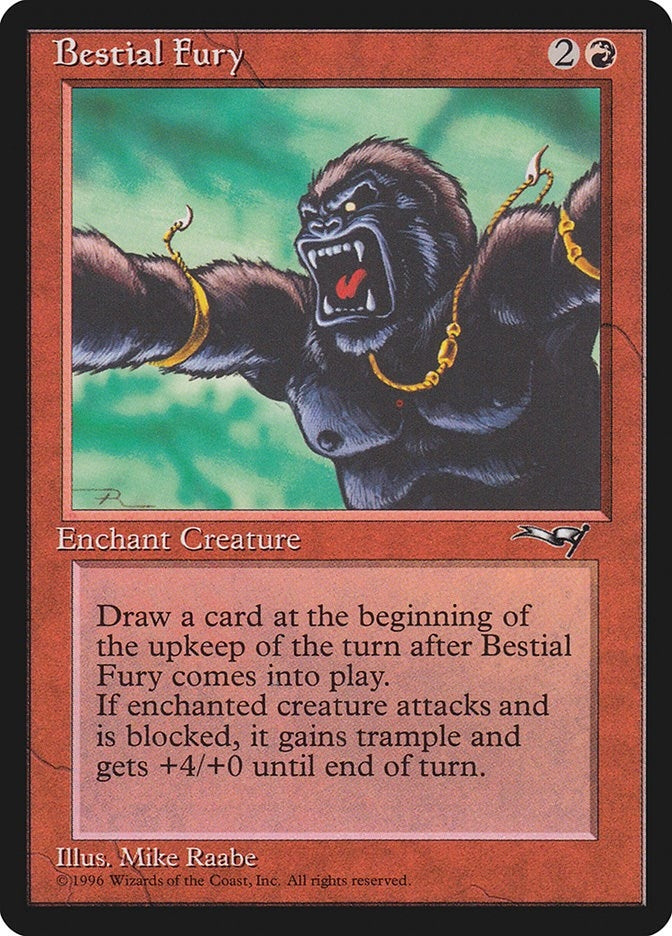 Image for Bestial Fury (Facing Left) (100) - Magic: The Gathering