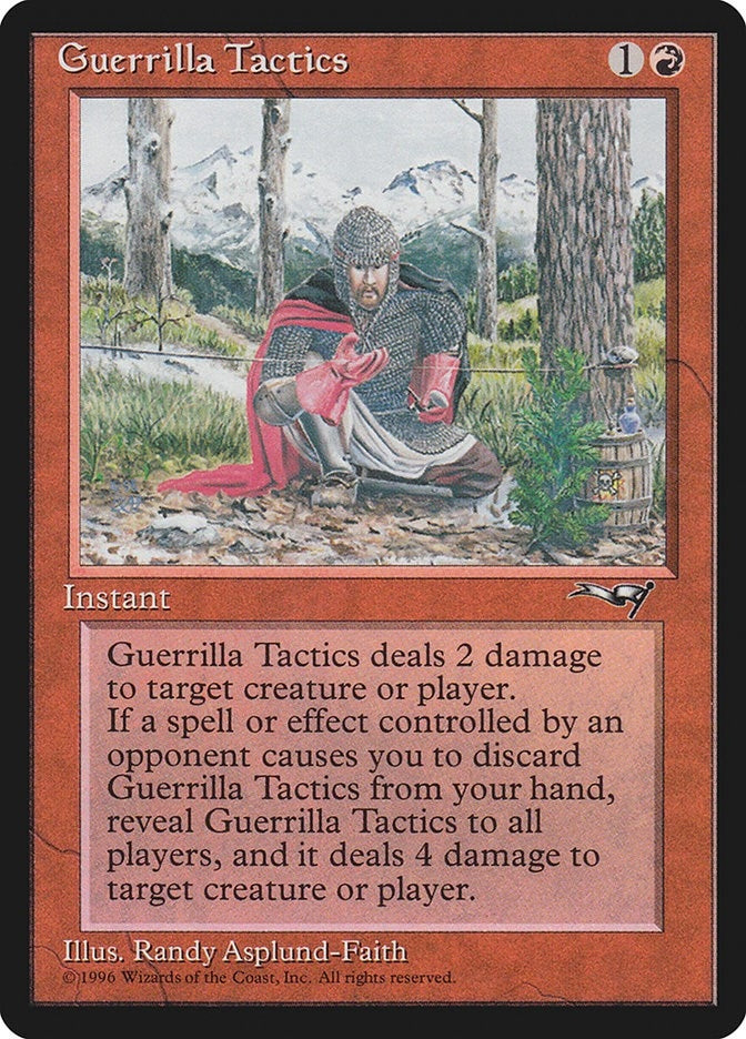 Image for Guerrilla Tactics (Kneeling Knight) (111) - Magic: The Gathering