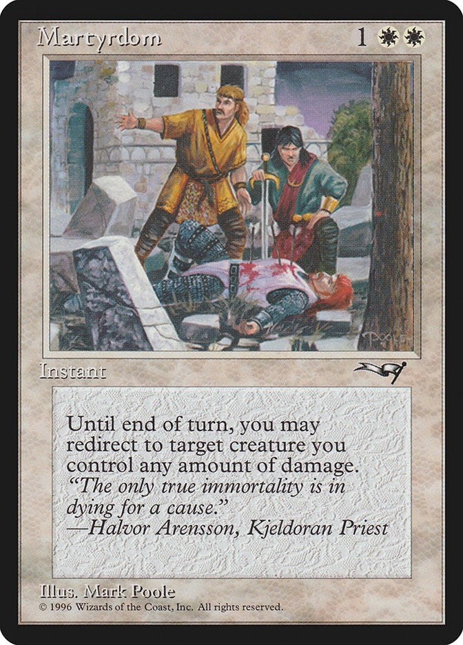 Image for Martyrdom (Wounded on Ground) (139) - Magic: The Gathering