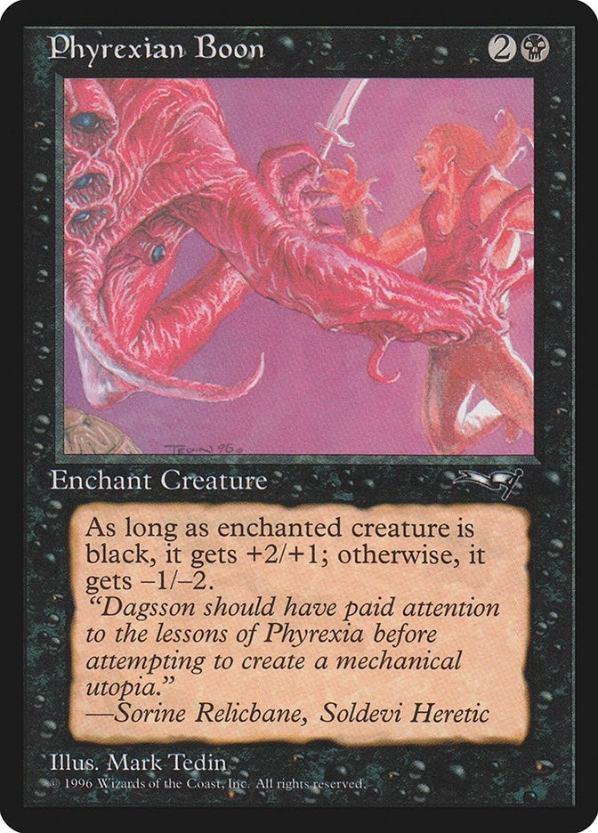 Image for Phyrexian Boon (Man Held Aloft) (23) - Magic: The Gathering