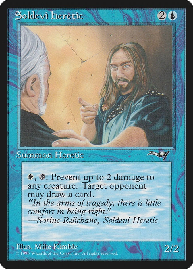 Image for Soldevi Heretic (Blue Robe) (50) - Magic: The Gathering