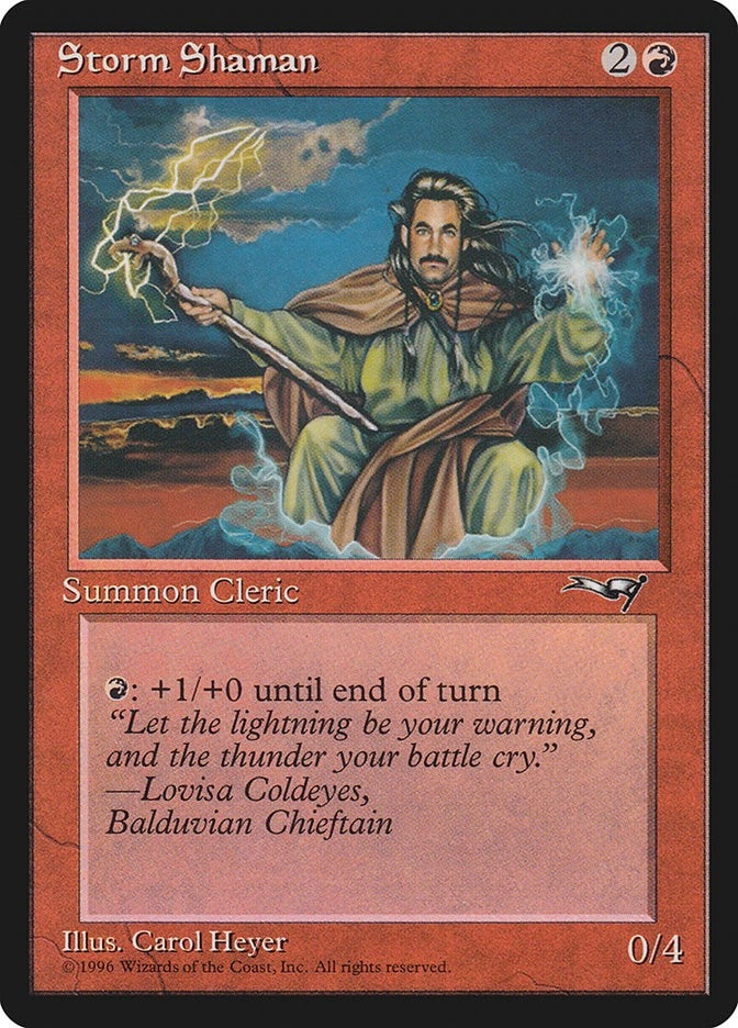 Image for Storm Shaman (Male) (119) - Magic: The Gathering