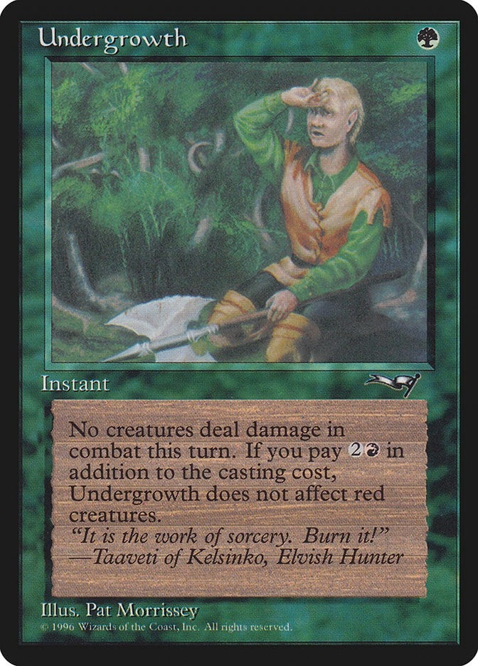 Image for Undergrowth (Holding Axe) (88) - Magic: The Gathering