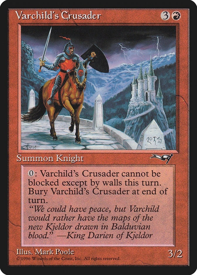 Image for Varchild's Crusader (Castle) (121) - Magic: The Gathering