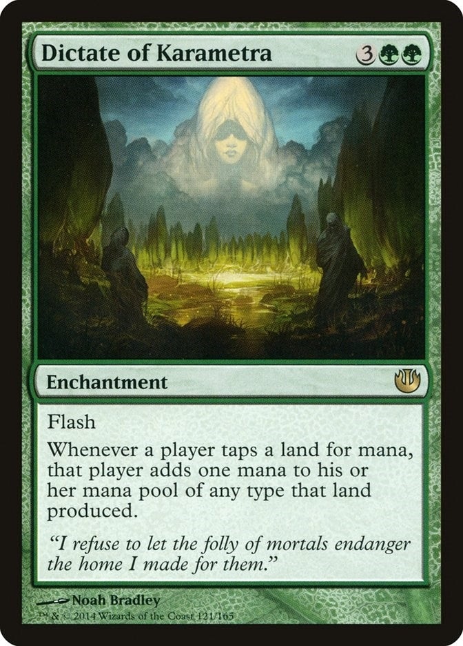 Image for Dictate of Karametra (121) - Magic: The Gathering