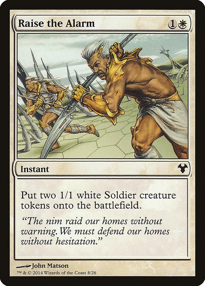 Image for Raise the Alarm (8) - Magic: The Gathering