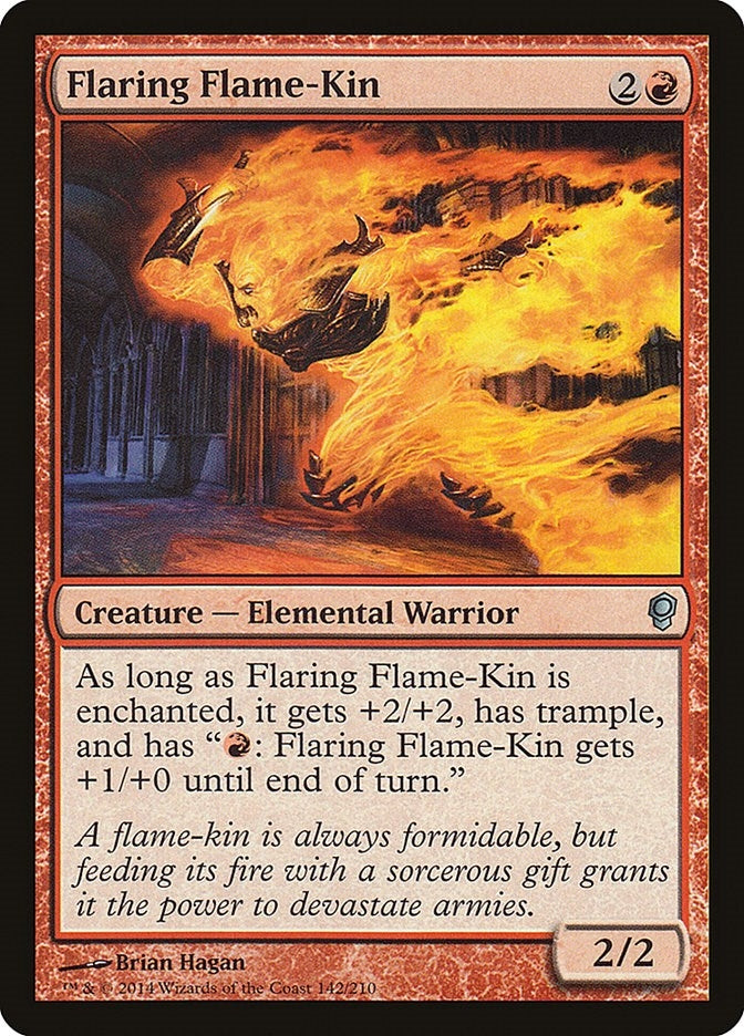Image for Flaring Flame-Kin (142) - Magic: The Gathering