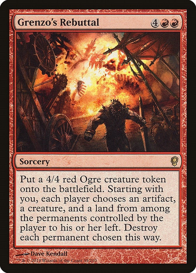 Image for Grenzo's Rebuttal (33) - Magic: The Gathering