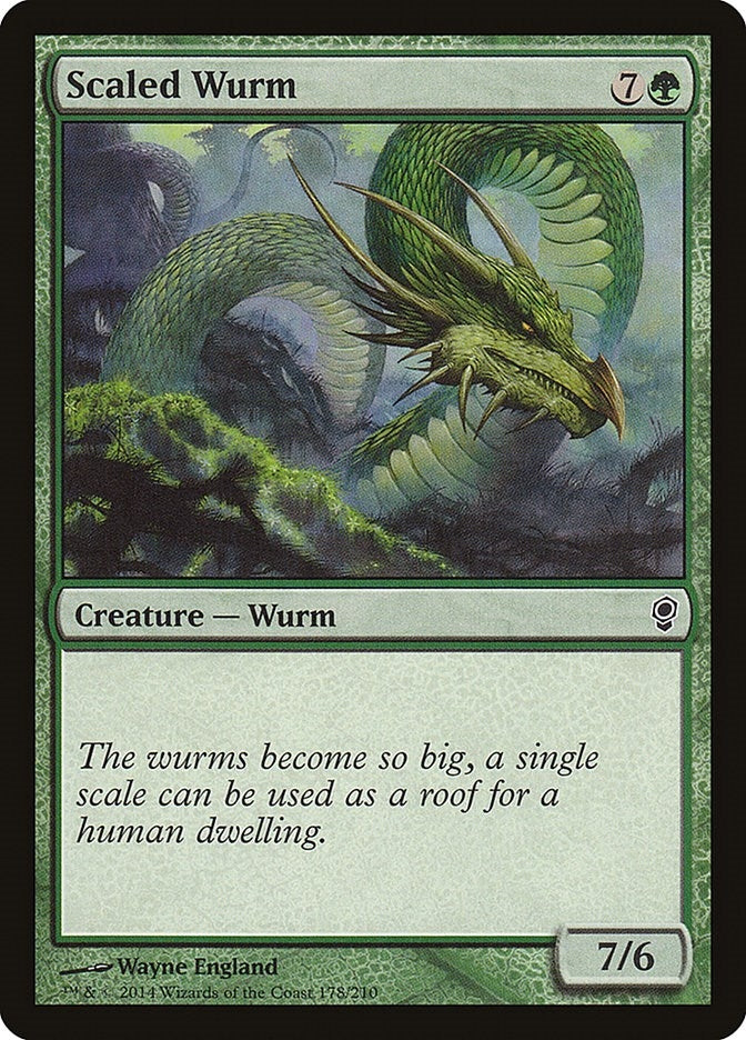 Image for Scaled Wurm (178) - Magic: The Gathering