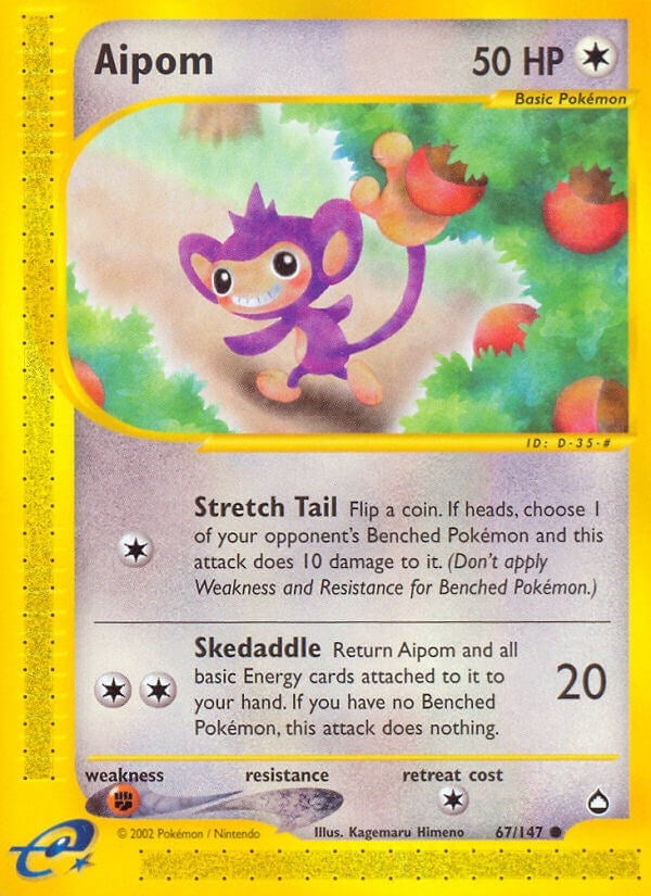 Image for Aipom (067/147) (AQ) - Pokemon
