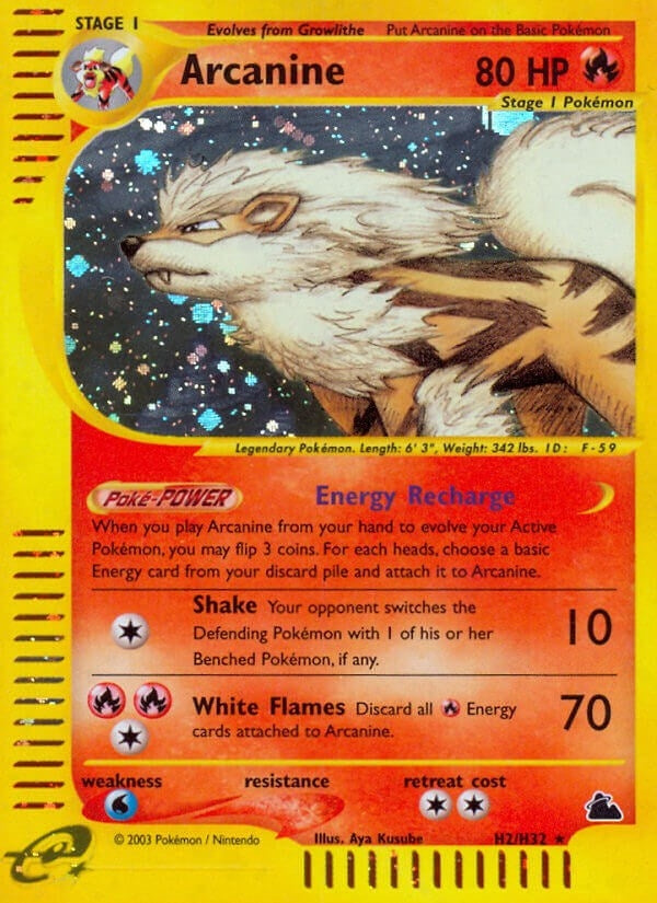 Image for Arcanine (H2) (H02/H32) (SK) - Pokemon