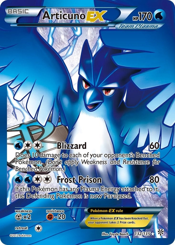Image for Articuno EX (Team Plasma) (132 Full Art) (132/135) (PLS) - Pokemon