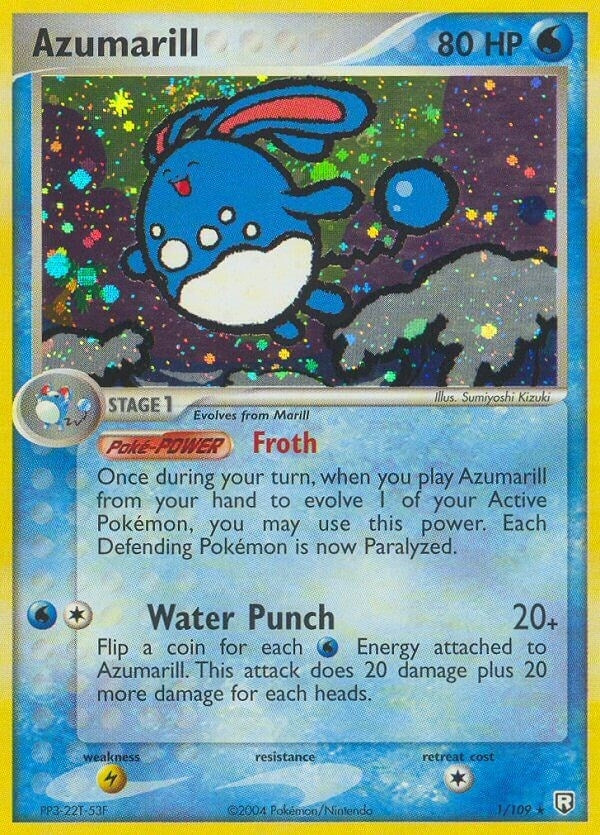 Image for Azumarill (1/109) (RR) - Pokemon