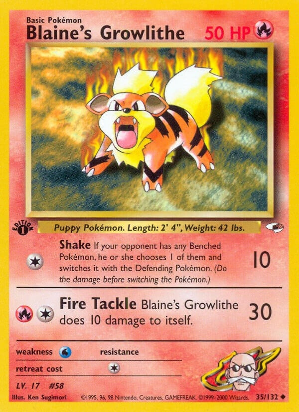 Image for Blaine's Growlithe (35) (035/132) (G1) - Pokemon