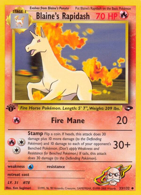 Image for Blaine's Rapidash (033/132) (G2) - Pokemon