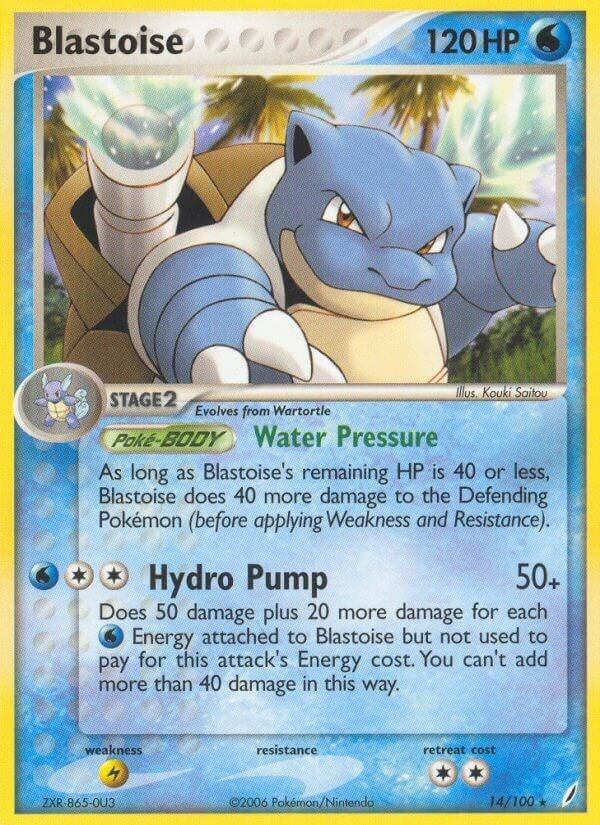 Image for Blastoise (14/100) (CG) - Pokemon