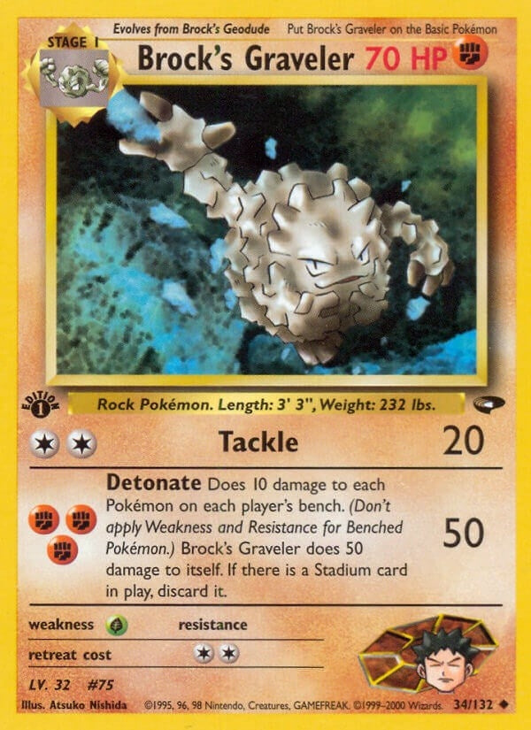 Image for Brock's Graveler (034/132) (G2) - Pokemon