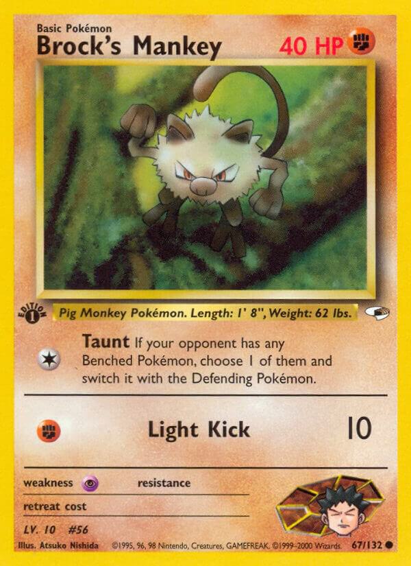 Image for Brock's Mankey (67) (067/132) (G1) - Pokemon