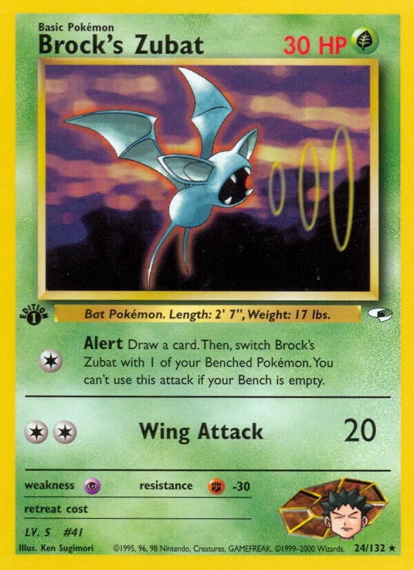 Image for Brock's Zubat (24) (024/132) (G1) - Pokemon