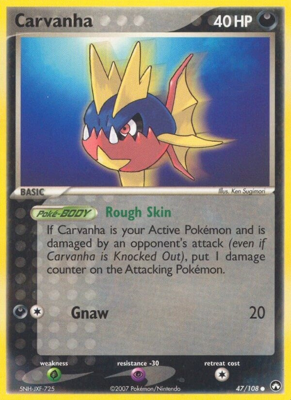Image for Carvanha (47/108) (PK) - Pokemon