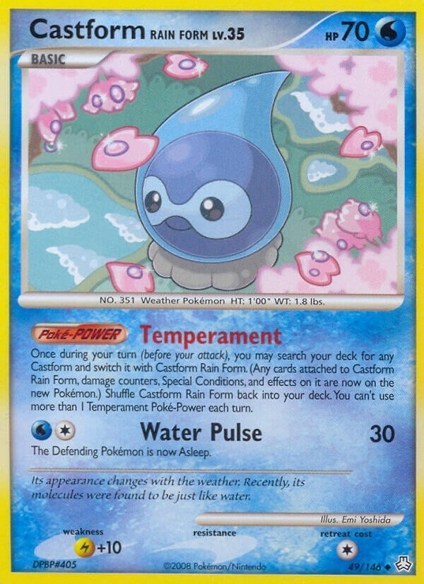 Image for Castform Rain Form (49/146) (LA) - Pokemon