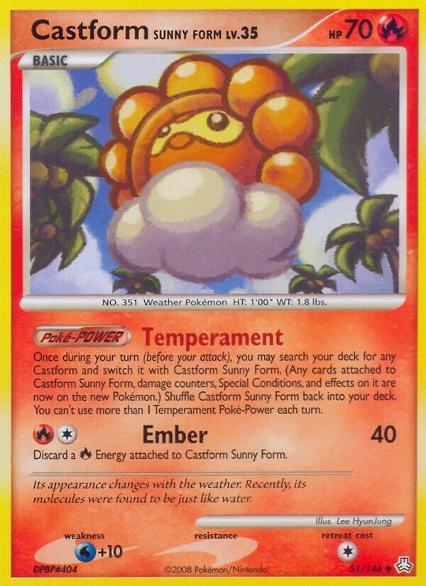 Image for Castform Sunny Form (51/146) (LA) - Pokemon