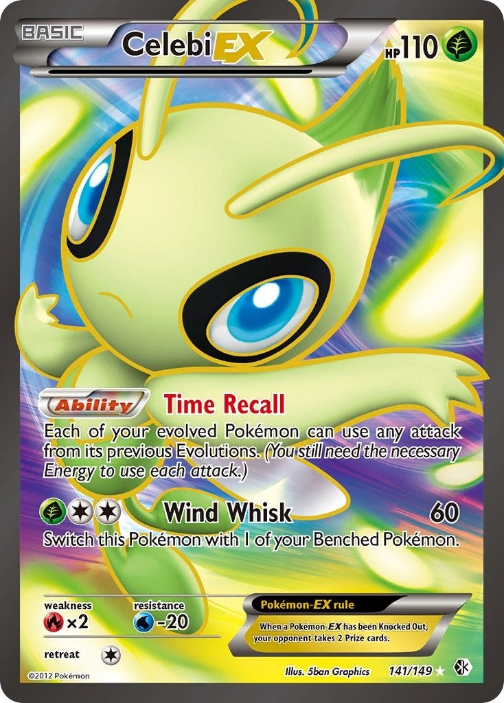 Image for Celebi EX (141 Full Art) (141/149) (BCR) - Pokemon