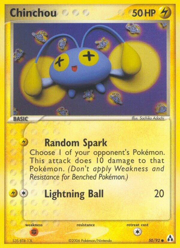 Image for Chinchou (50/92) (LM) - Pokemon