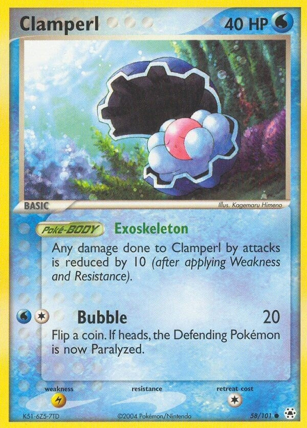 Image for Clamperl (58/101) (HL) - Pokemon
