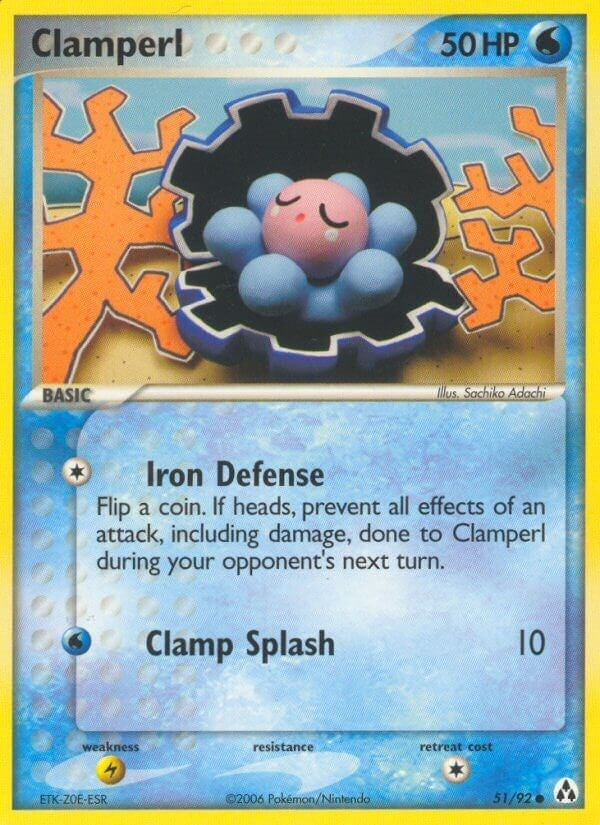 Image for Clamperl (51/92) (LM) - Pokemon