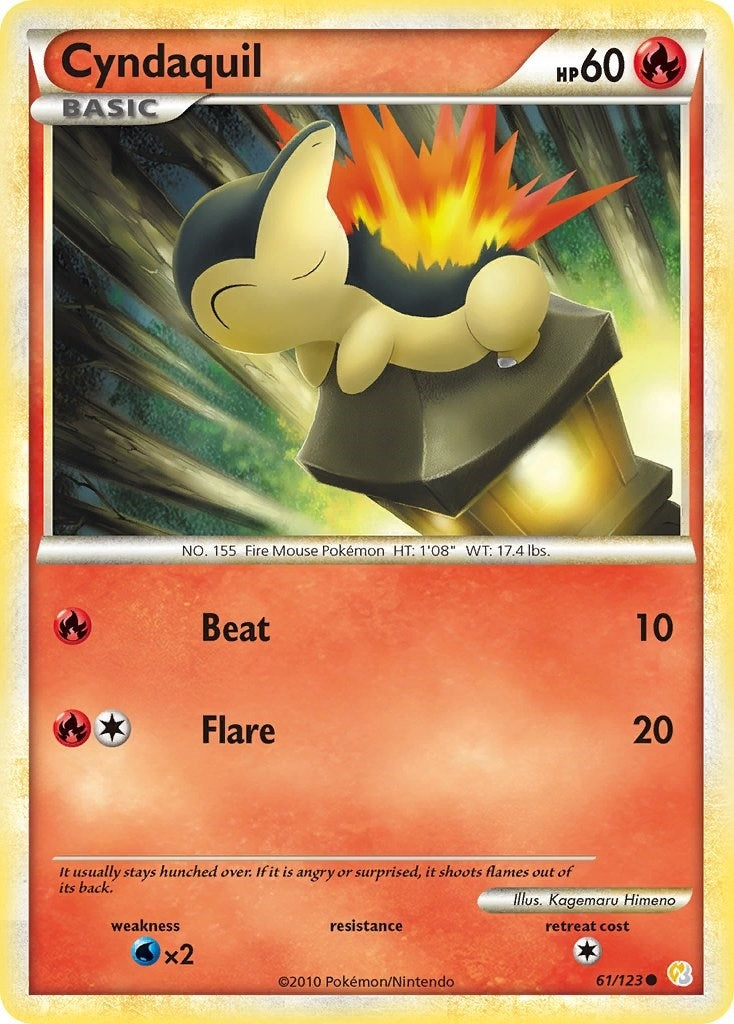 Image for Cyndaquil (61/123) (HS) - Pokemon