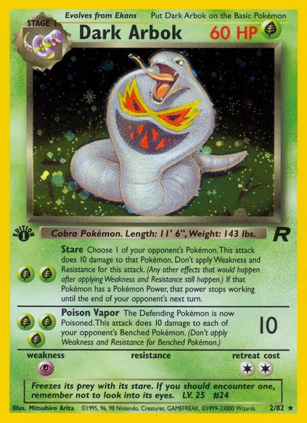 Image for Dark Arbok (2) (02/82) (TR) - Pokemon