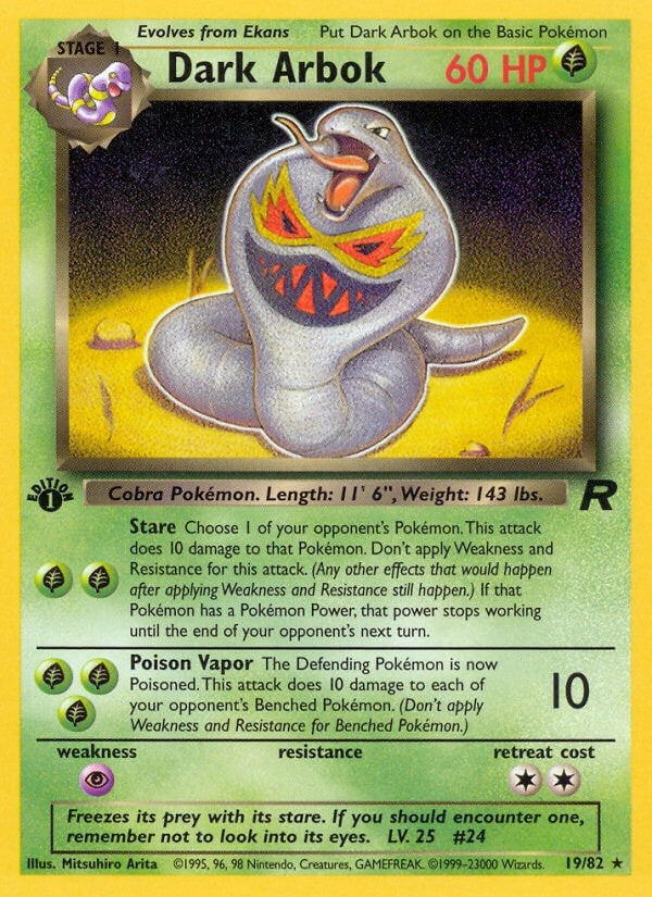 Image for Dark Arbok (19) (19/82) (TR) - Pokemon