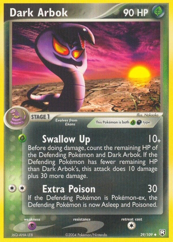 Image for Dark Arbok (29/109) (RR) - Pokemon