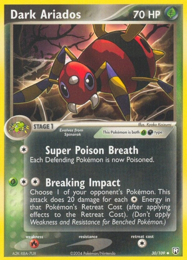 Image for Dark Ariados (30/109) (RR) - Pokemon