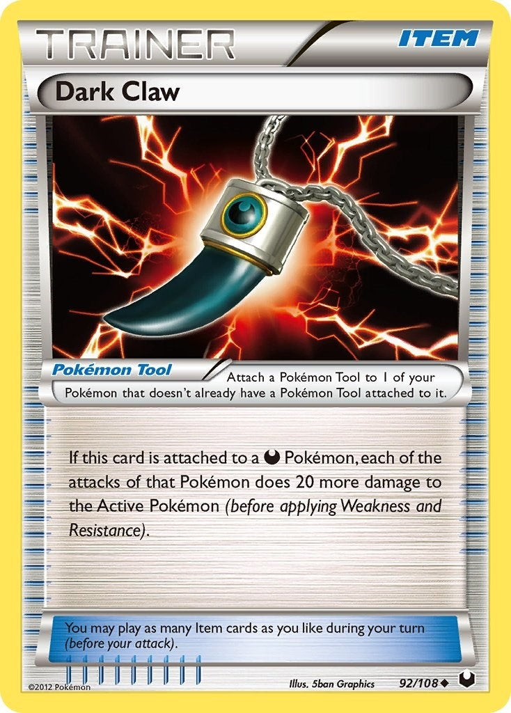Image for Dark Claw (92/108) (DEX) - Pokemon