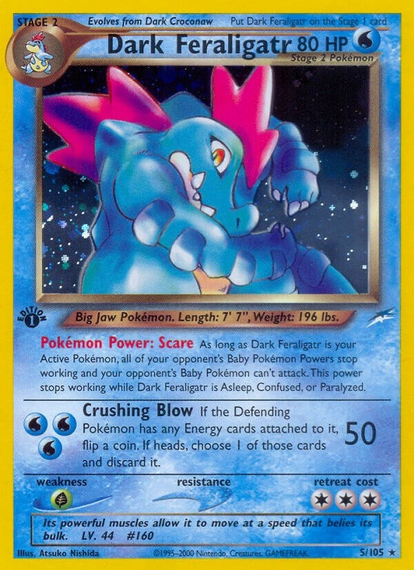 Image for Dark Feraligatr (005/105) (N4) - Pokemon
