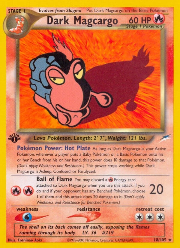Image for Dark Magcargo (018/105) (N4) - Pokemon