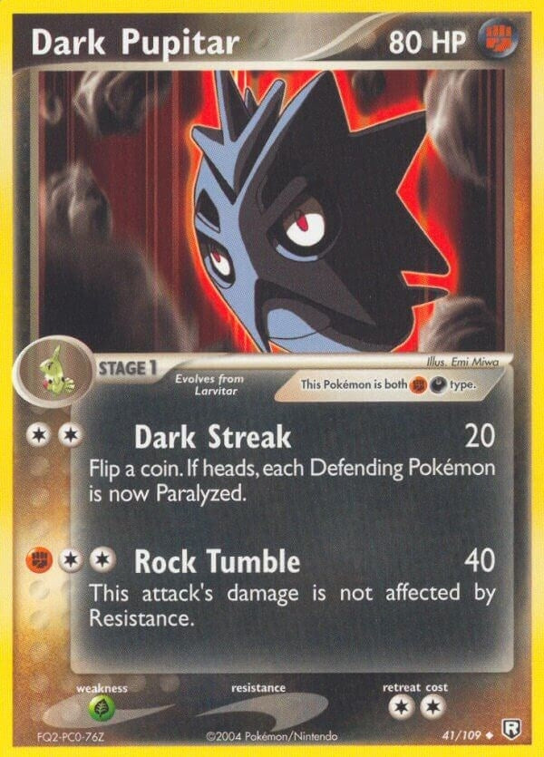 Image for Dark Pupitar (41/109) (RR) - Pokemon