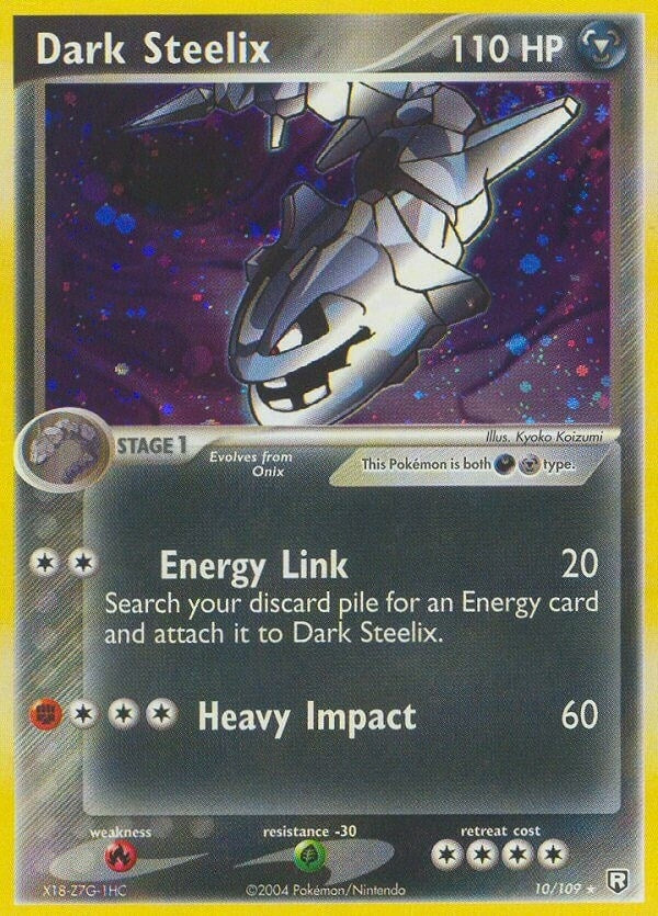 Image for Dark Steelix (10/109) (RR) - Pokemon