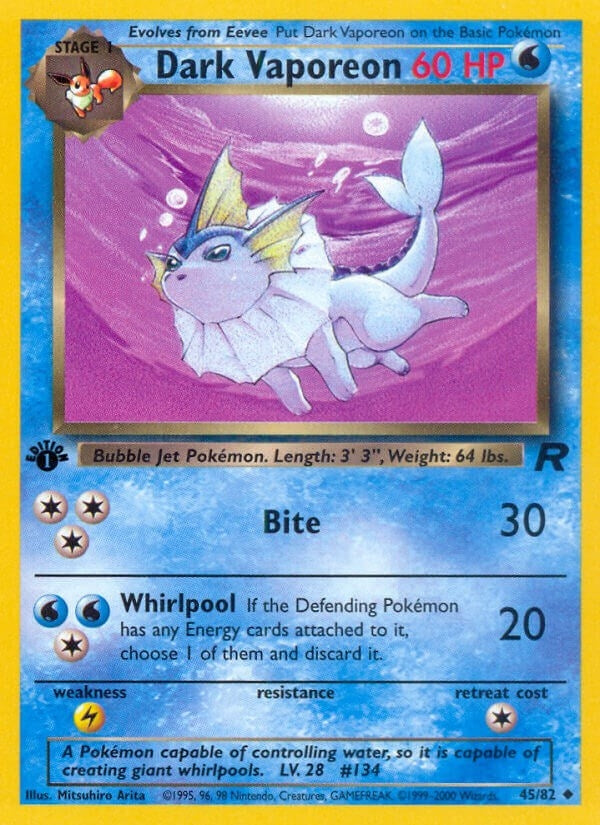 Image for Dark Vaporeon (45/82) (TR) - Pokemon