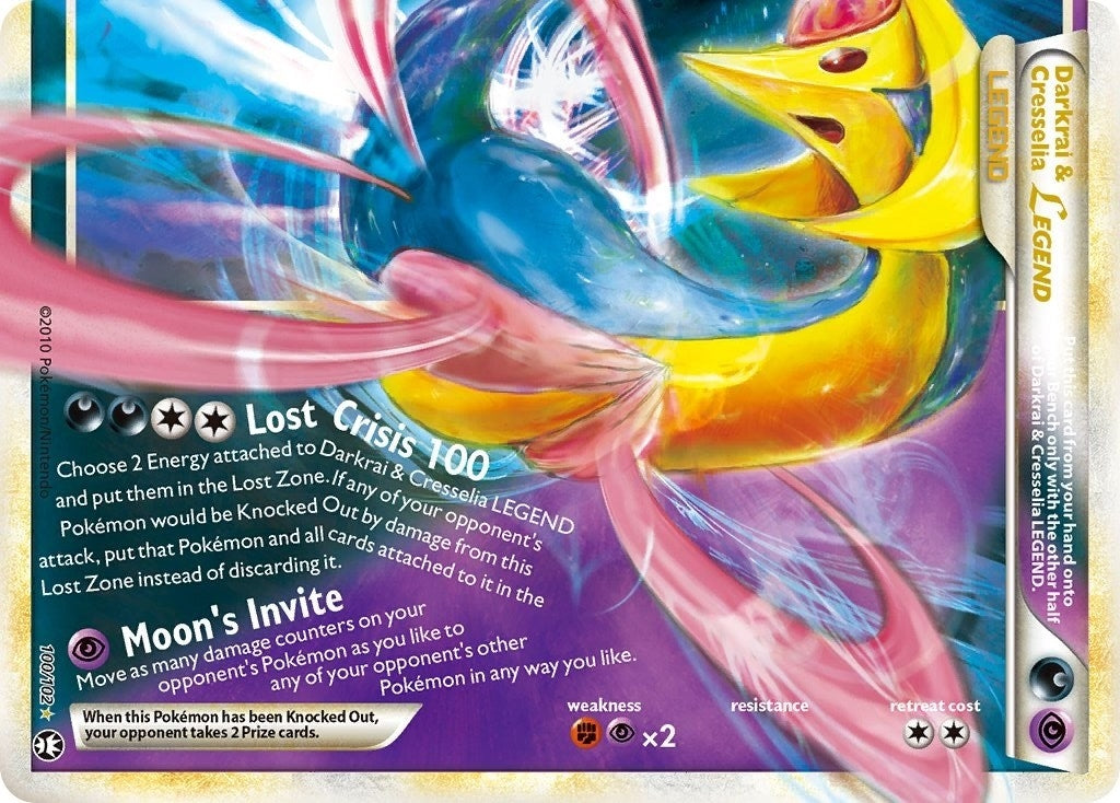 Image for Darkrai & Cresselia Legend (Bottom) (100/102) (TM) - Pokemon