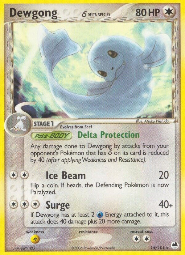 Image for Dewgong (Delta Species) (15/101) (DF) - Pokemon