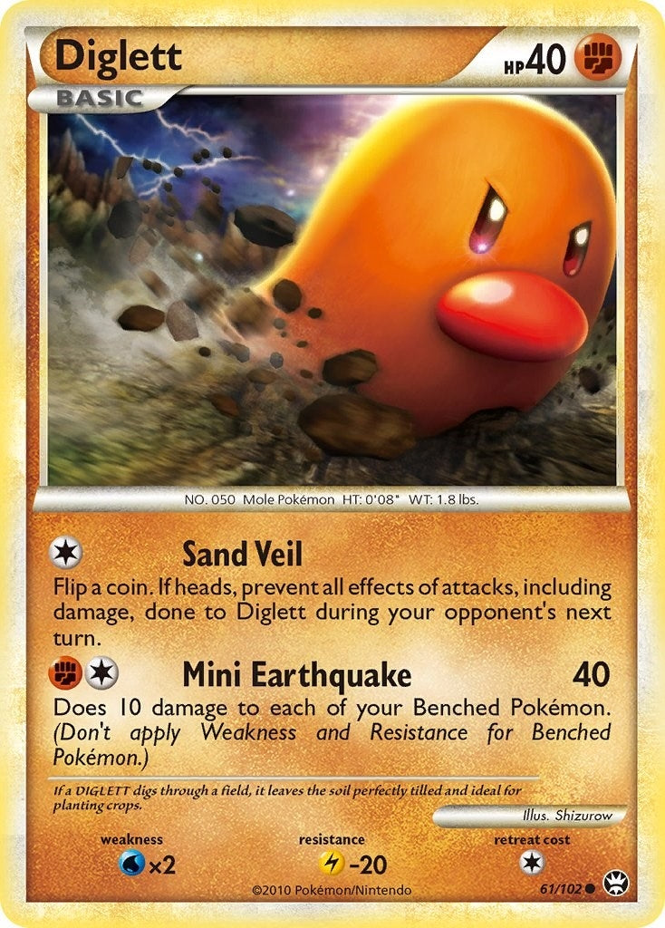 Image for Diglett (61/102) (TM) - Pokemon