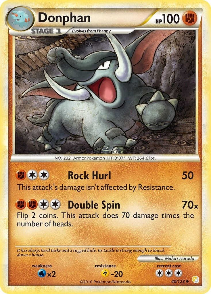 Image for Donphan (40/123) (HS) - Pokemon