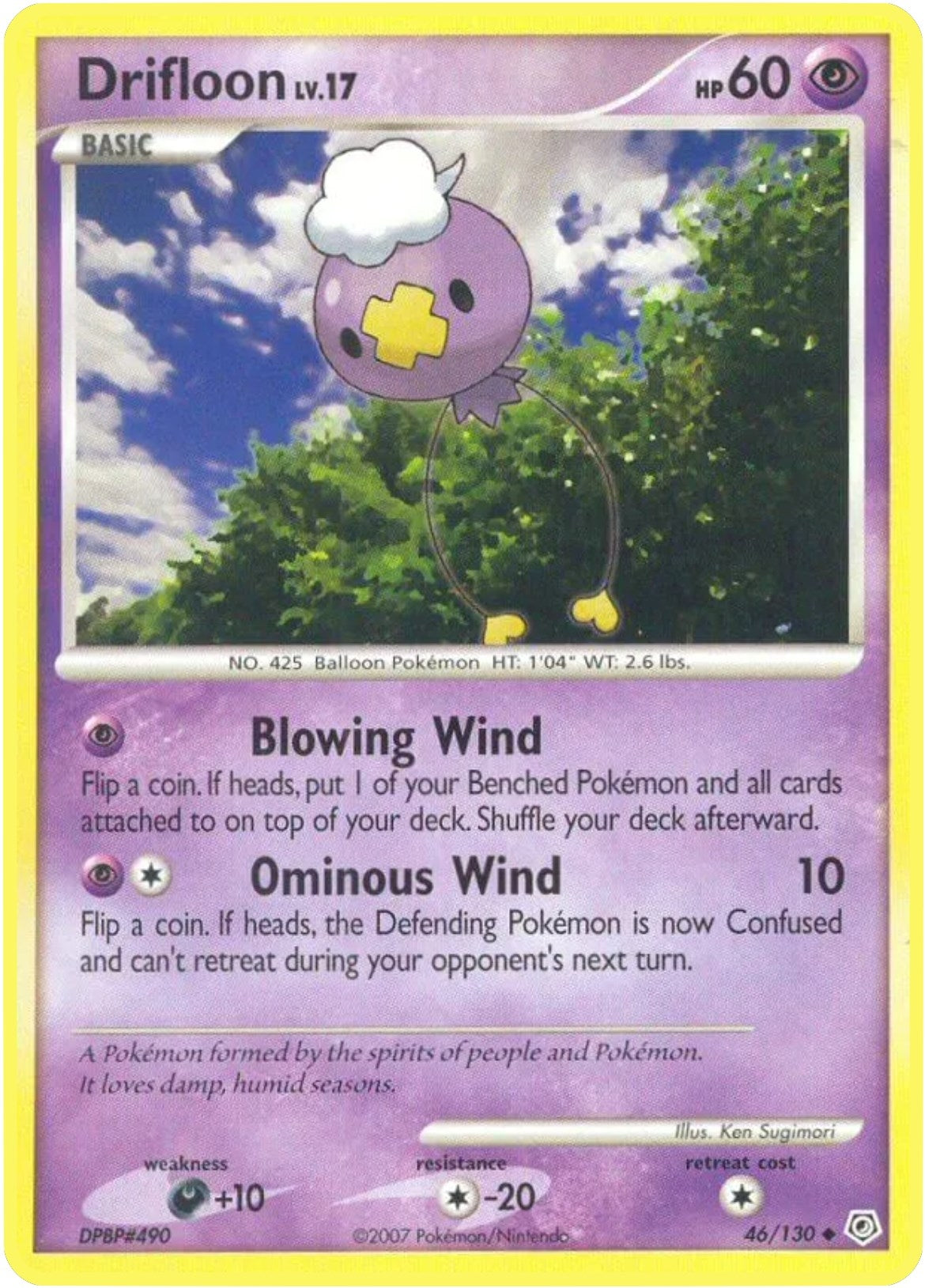 Image for Drifloon (46/130) (DP) - Pokemon