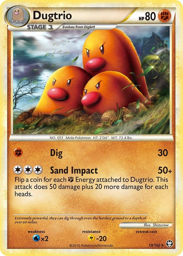 Image for Dugtrio (19/102) (TM) - Pokemon