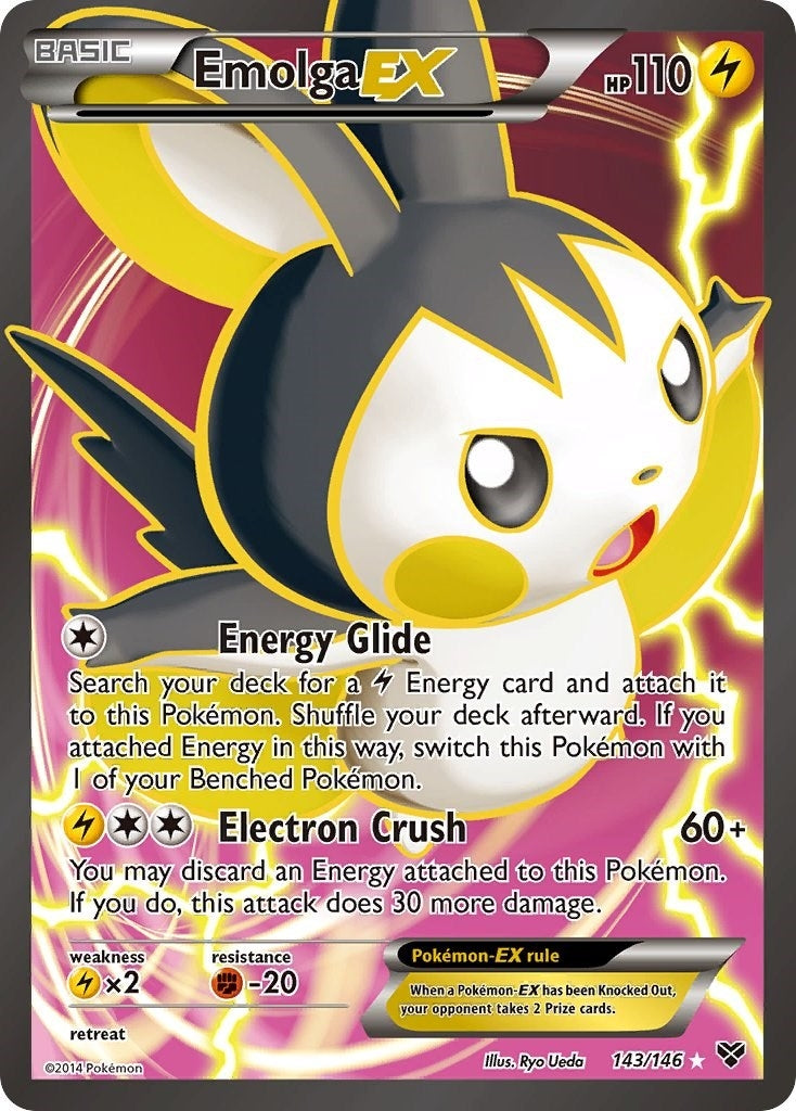 Image for Emolga EX (143 Full Art) (143/146) (XY) - Pokemon